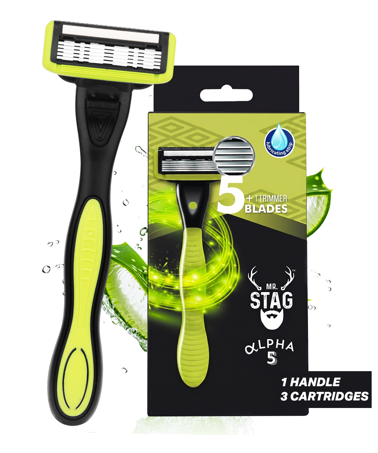 Mr. Stag Alpha5 Germany Steel Blade Shaving Razor for Men (Pack of 1)